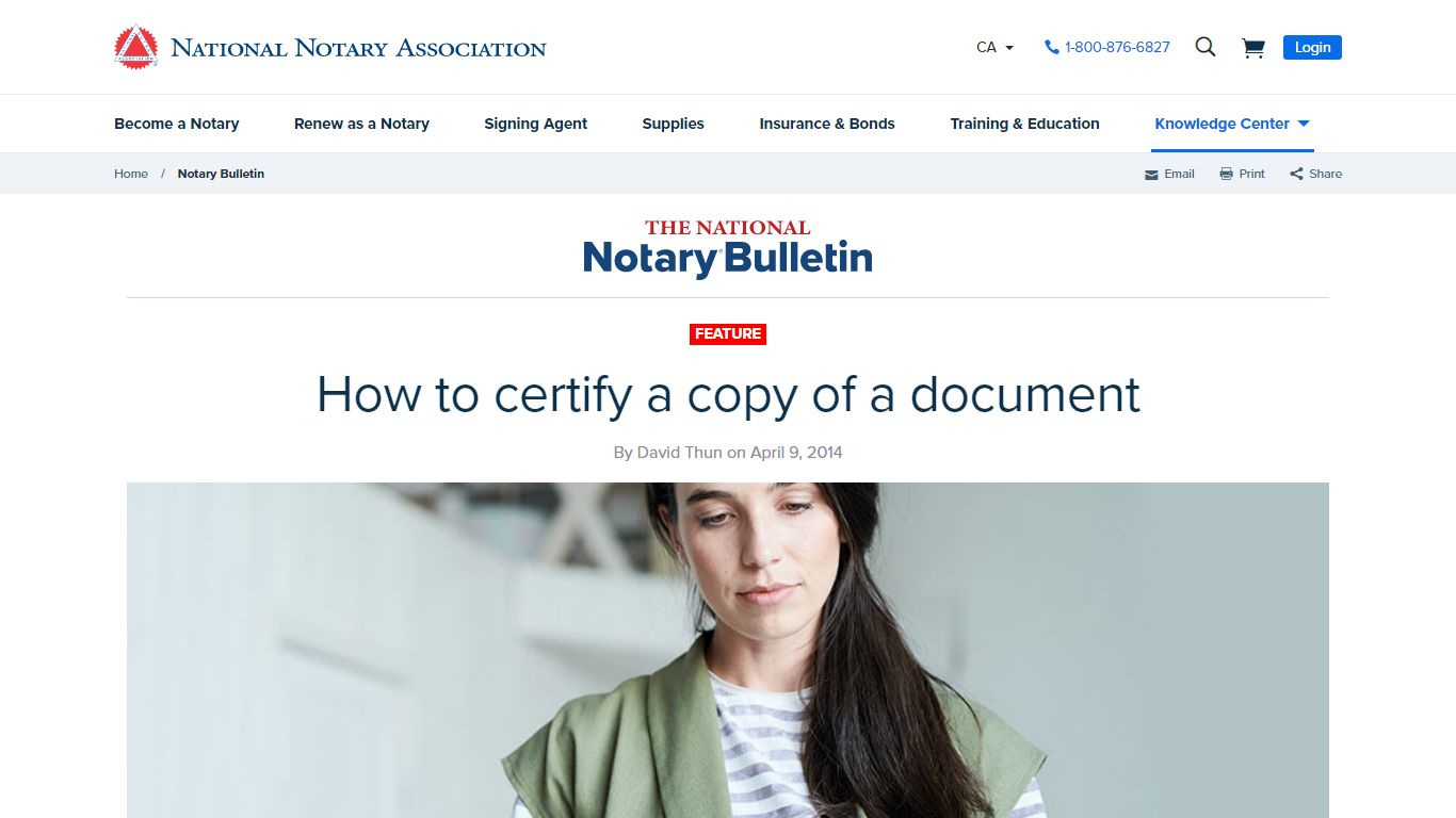 How to certify a copy of a document | NNA - National Notary Association