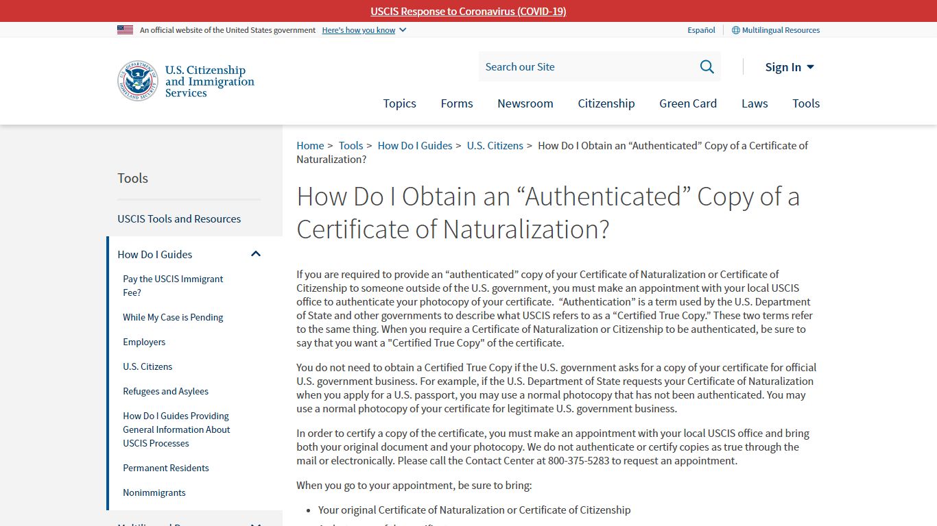 How Do I Obtain an “Authenticated” Copy of a Certificate of ...